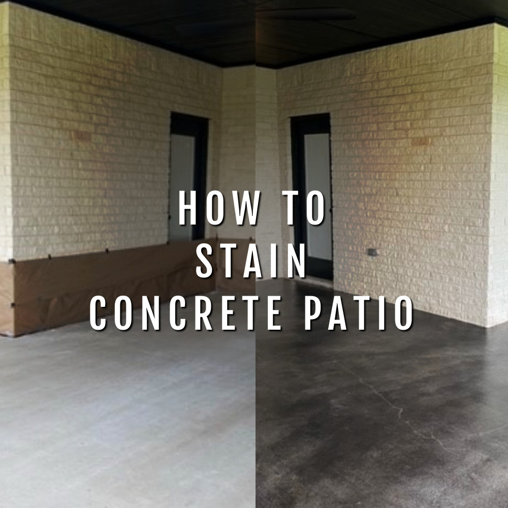 How to Stain Concrete Patio